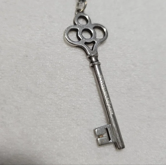 Tiffany & Co. Crown Key Silver Necklace - Picture 3 of 8
